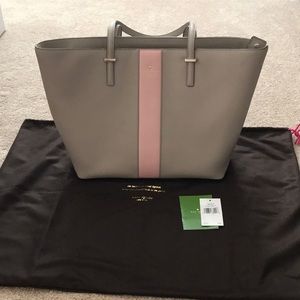 Kate Spade cedar street racing stripe medium